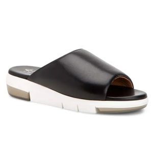 AQUATALIA leather Sharla slide sandals